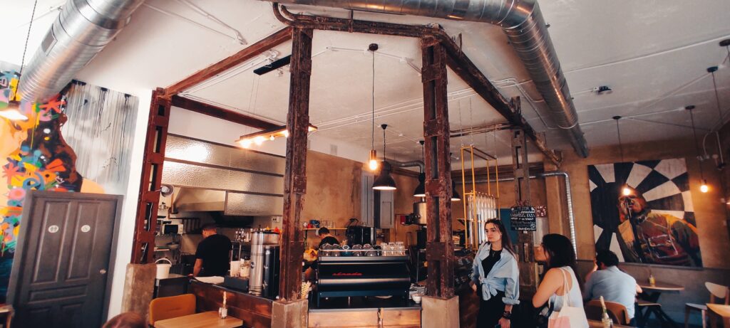 Interior de Candem Coffee Roasters